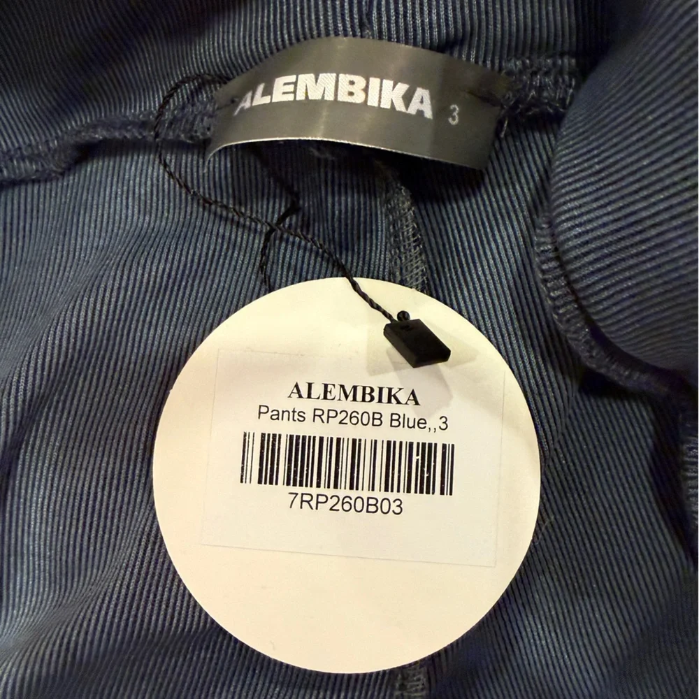 Alembika Essential Ribbed Cotton Lounge Pant in Blue Mist Sz L - Picture 7 of 11
